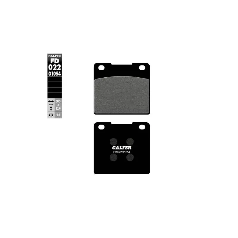 Pastillas de freno moto Galfer semi metal FD022G10
