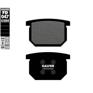 Pastillas de freno moto Galfer semi metal FD047G16