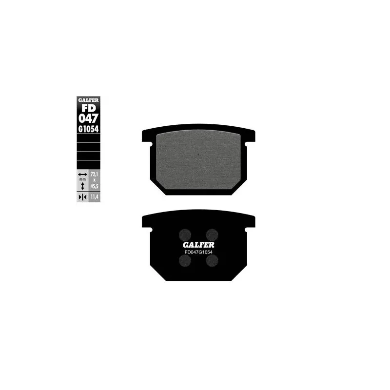 Pastillas de freno moto Galfer semi metal FD047G16