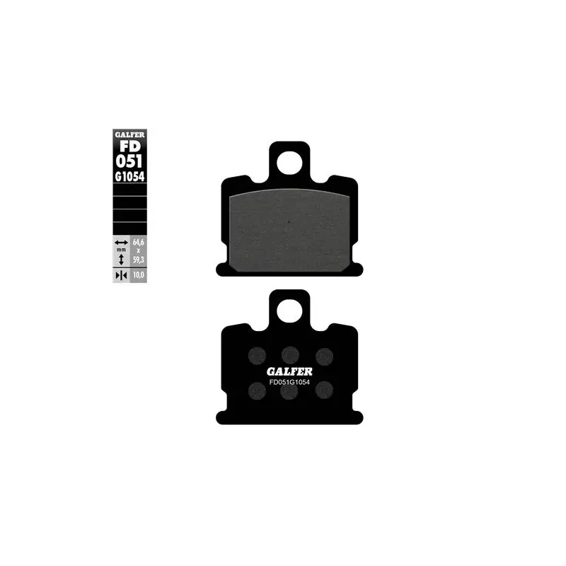 Pastillas de freno moto Galfer semi metal FD051G10
