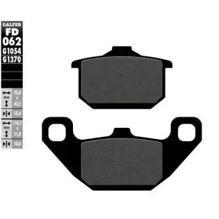 Pastillas de freno moto Galfer semi metal FD062G16