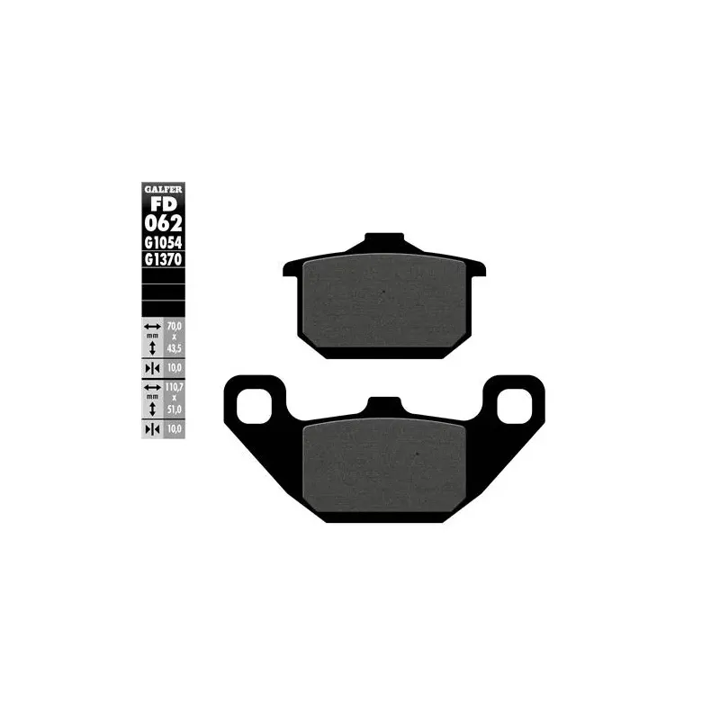 Pastillas de freno moto Galfer semi metal FD062G16