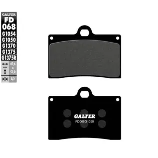 Pastillas de freno moto Galfer semi metal FD068G16