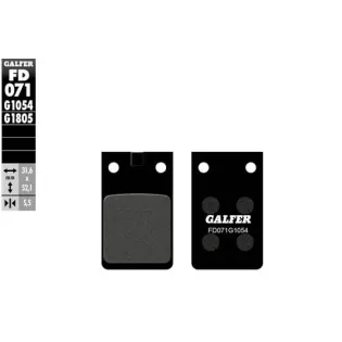 Pastillas de freno moto Galfer semi metal FD071G16
