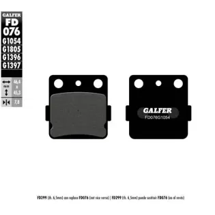 Pastillas de freno moto Galfer semi metal FD076G10