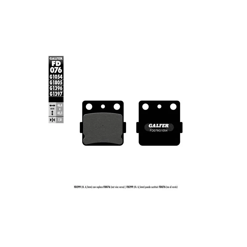Pastillas de freno moto Galfer Sinter Quad FD076G1