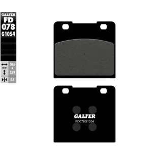 Pastillas de freno moto Galfer semi metal FD078G10