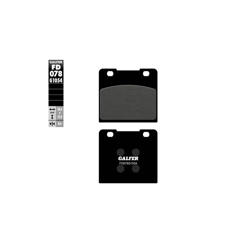 Pastillas de freno moto Galfer semi metal FD078G10
