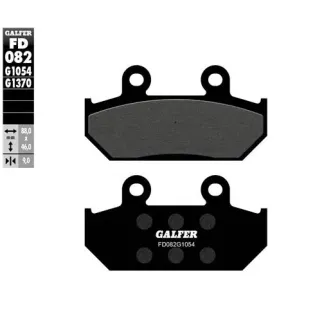 Pastillas de freno moto Galfer semi metal FD082G10