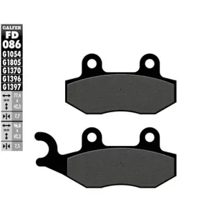 Pastillas de freno moto Galfer semi metal FD086G10