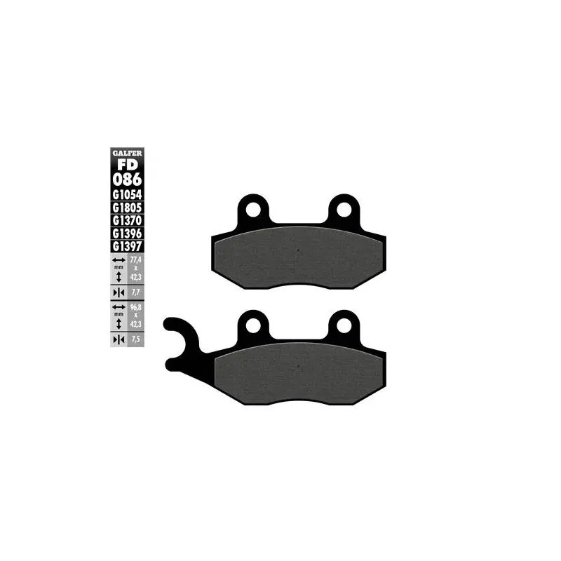Pastillas de freno moto Galfer Sinter Quad FD086G1