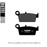 Pastillas de freno moto Galfer Trial Top FD093G180