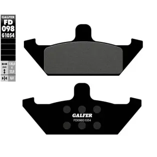 Pastillas de freno moto Galfer semi metal FD098G16