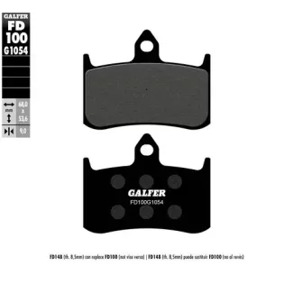 Pastillas de freno moto Galfer semi metal FD100G10