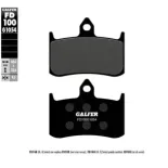 Pastillas de freno moto Galfer semi metal FD100G10