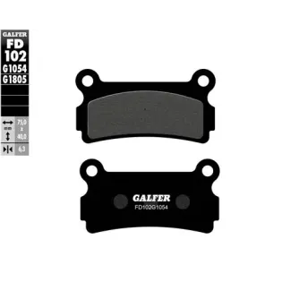 Pastillas de freno moto Galfer semi metal FD102G10