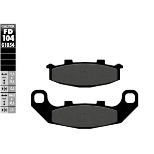 Pastillas de freno moto Galfer semi metal FD104G16