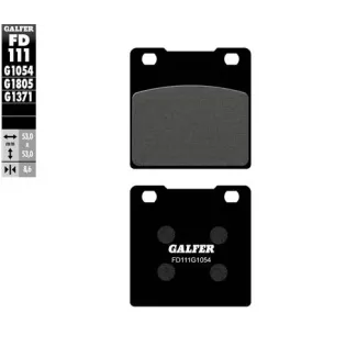 Pastillas de freno moto Galfer semi metal FD111G10