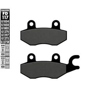 Pastillas de freno moto Galfer Sinter Street FD117