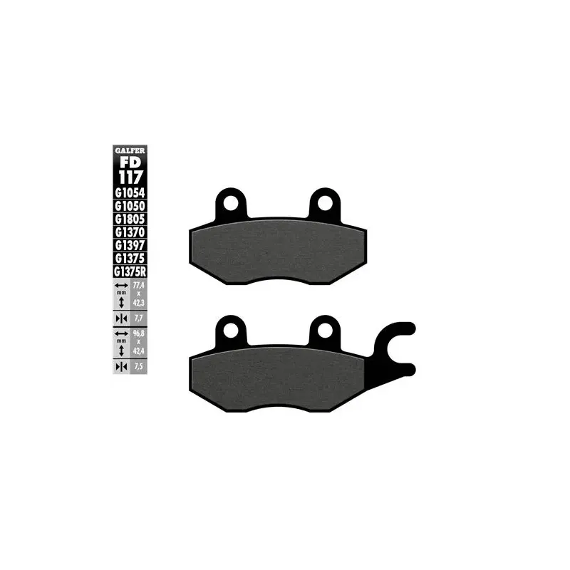 Pastillas de freno moto Galfer semi metal FD117G16