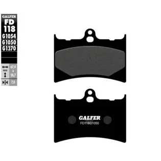 Pastillas de freno moto Galfer Scooter FD118G1050