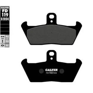 Pastillas de freno moto Galfer semi metal FD119G16
