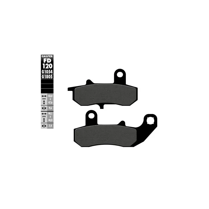 Pastillas de freno moto Galfer semi metal FD120G10