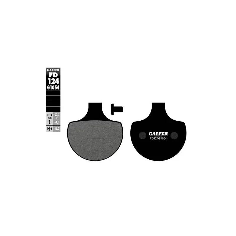 Pastillas de freno moto Galfer semi metal FD124G10