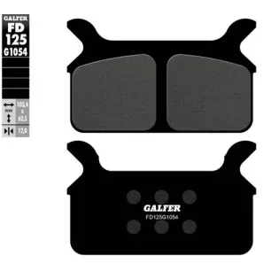 Pastillas de freno moto Galfer semi metal FD125G16