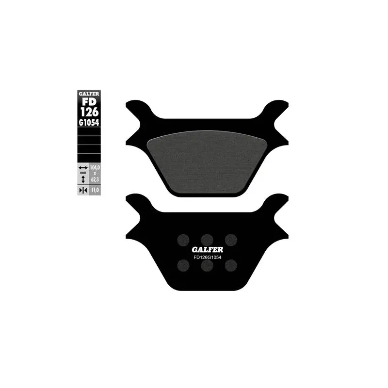 Pastillas de freno moto Galfer semi metal FD126G10