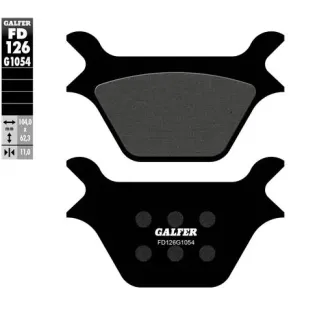 Pastillas de freno moto Galfer semi metal FD126G16