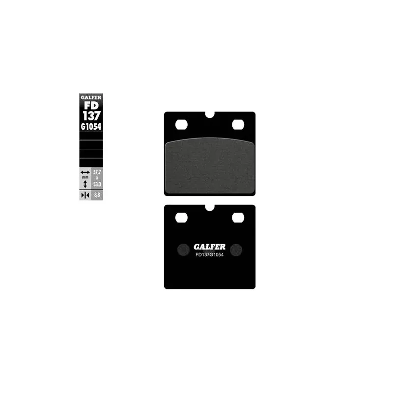 Pastillas de freno moto Galfer semi metal FD137G10