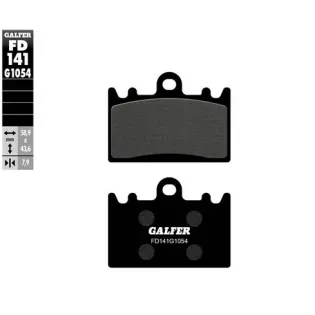 Pastillas de freno moto Galfer semi metal FD141G10