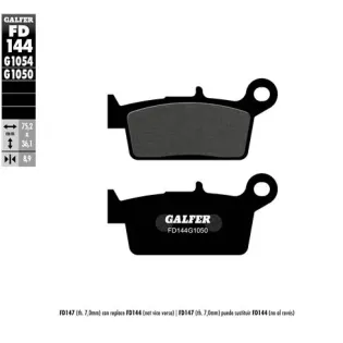 Pastillas de freno moto Galfer semi metal FD144G16