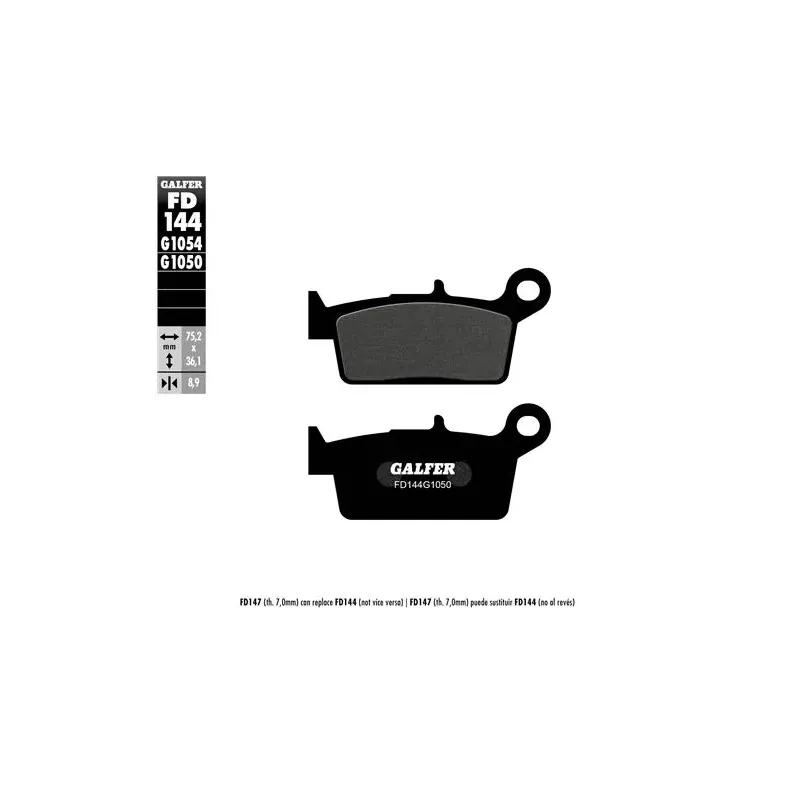 Pastillas de freno moto Galfer semi metal FD144G16