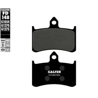 Pastillas de freno moto Galfer semi metal FD148G16