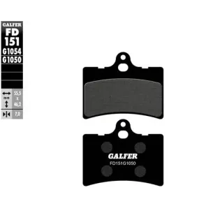 Pastillas de freno moto Galfer semi metal FD151G16