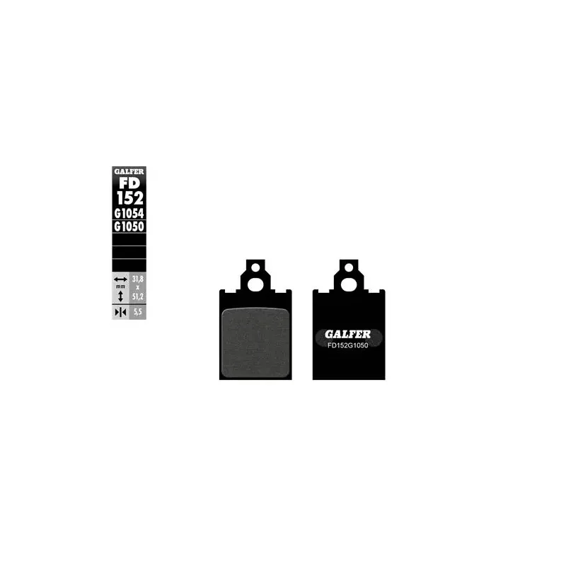 Pastillas de freno moto Galfer semi metal FD152G10