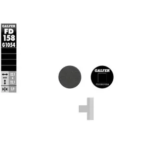 Pastillas de freno moto Galfer semi metal FD158G16