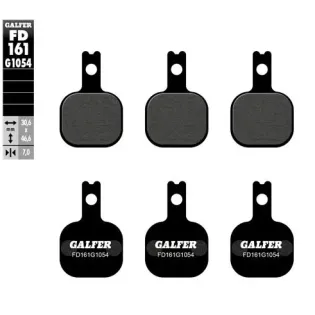 Pastillas de freno moto Galfer semi metal FD161G10