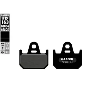 Pastillas de freno moto Galfer semi metal FD163G10