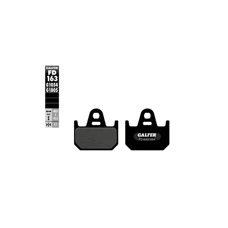 Pastillas de freno moto Galfer semi metal FD163G16