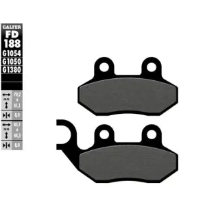 Pastillas de freno moto Galfer semi metal FD188G10