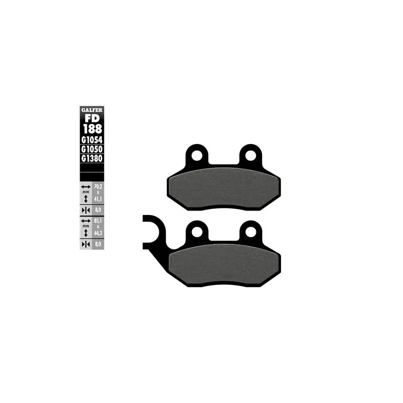 Pastillas de freno moto Galfer Scooter FD188G1380
