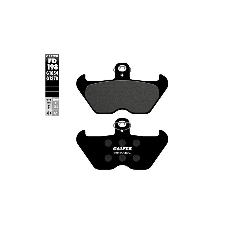 Pastillas de freno moto Galfer semi metal FD198G10