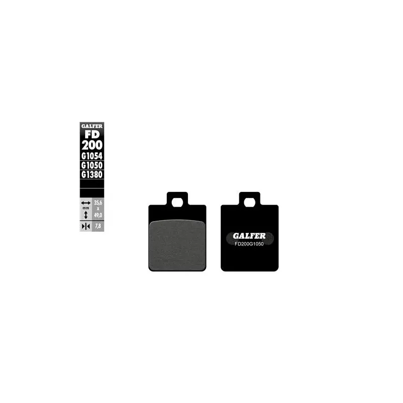 Pastillas de freno moto Galfer semi metal FD200G10