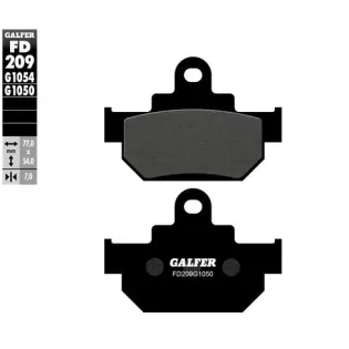 Pastillas de freno moto Galfer semi metal FD210G16
