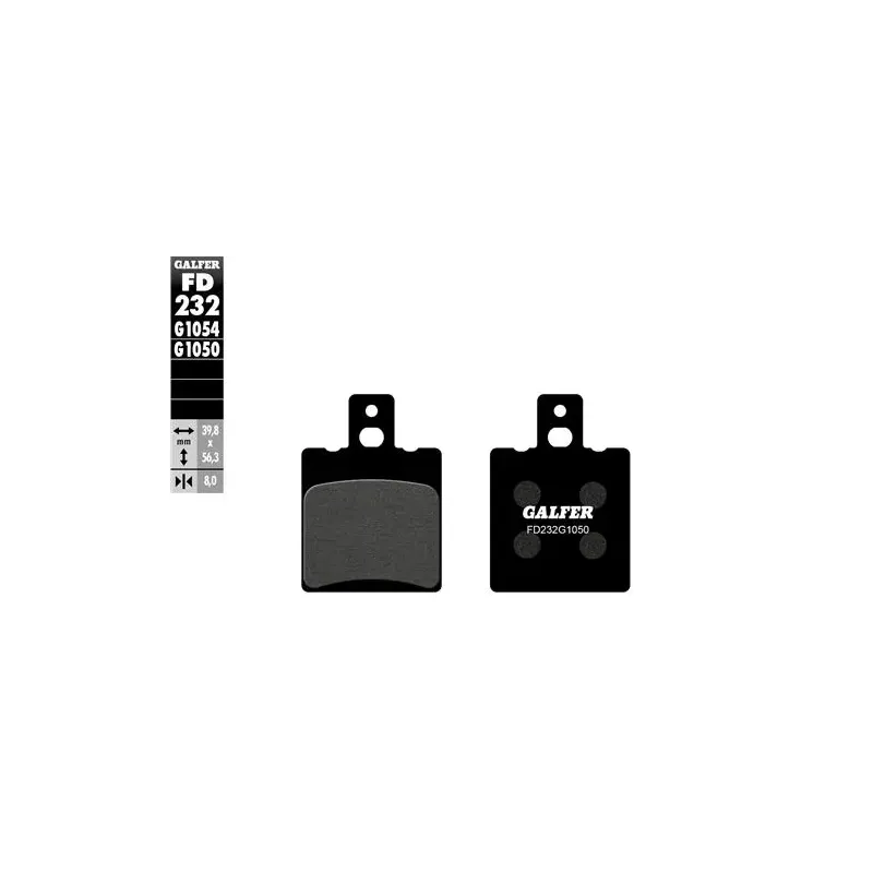 Pastillas de freno moto Galfer semi metal FD232G16