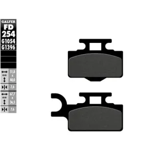 Pastillas de freno moto Galfer semi metal FD254G10