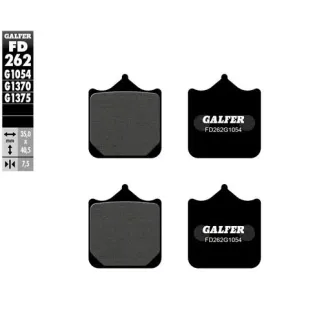 Pastillas de freno moto Galder Sinter Sport FD262G
